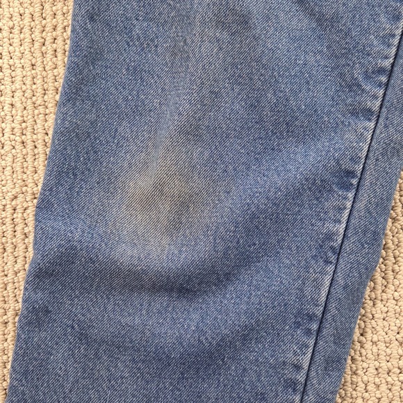 L.L.Bean Original Fit Relaxed Jeans Womens Size 12 REG Blue Floral Lined Denim - Picture 11 of 11